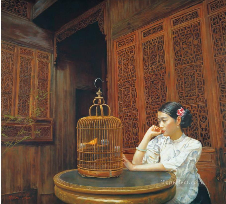 Chino canario Chen Yifei Pintura al óleo